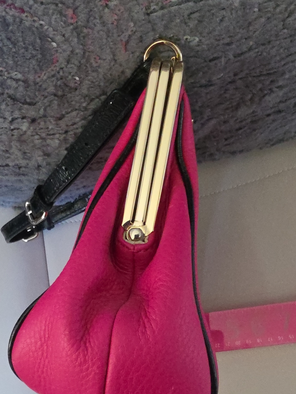 Kate Spade Pink Frame-Top Kiss Lock Shoulder Bag - Picture 8 of 11